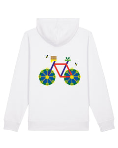 Mindt Fahrrad/Weiß Hoodie